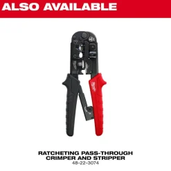 Ratcheting Modular Crimper & Stripper, Straight Handle