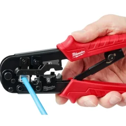 Ratcheting Modular Crimper & Stripper, Straight Handle