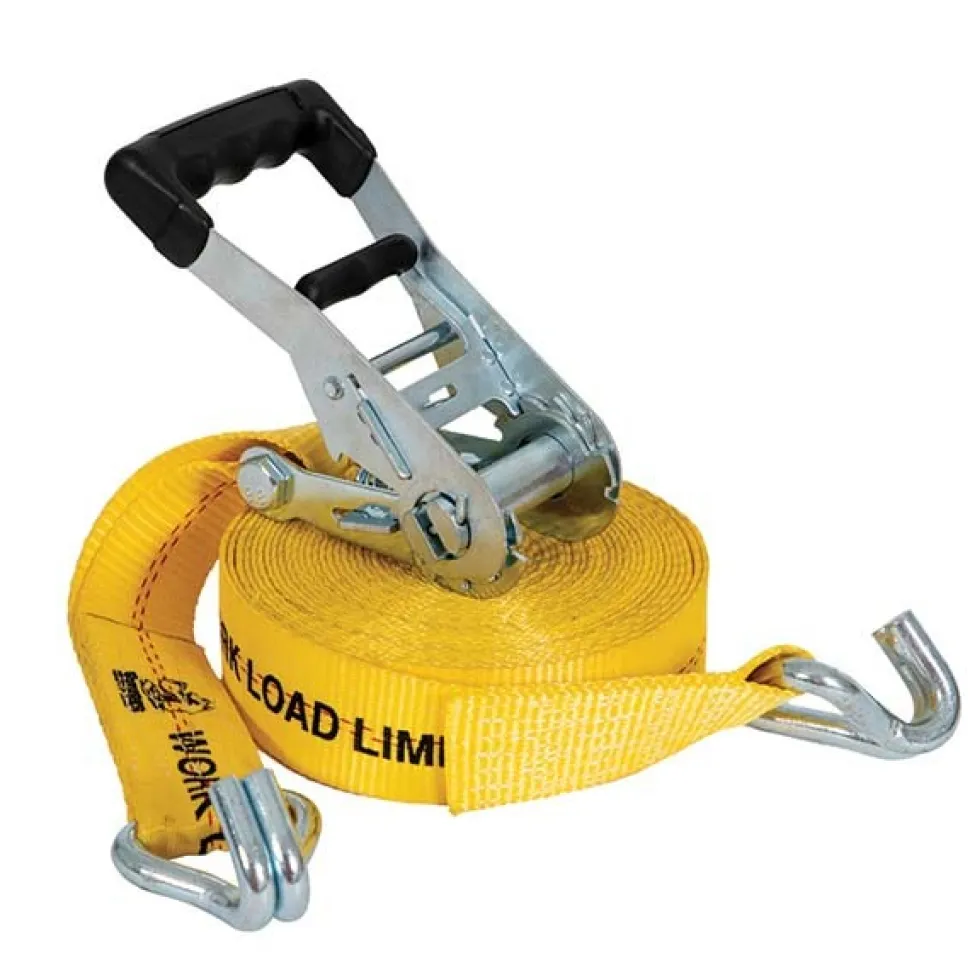 Ratchet Strap: 30' Long, 2" Wide, 3333.00 lb Capacity