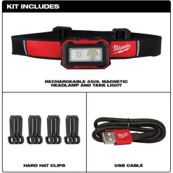 Rechargeable Magnetic Headlamp And Task Light