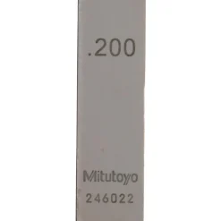 Rectangle Steel Gage Block: 0.2", Grade 0