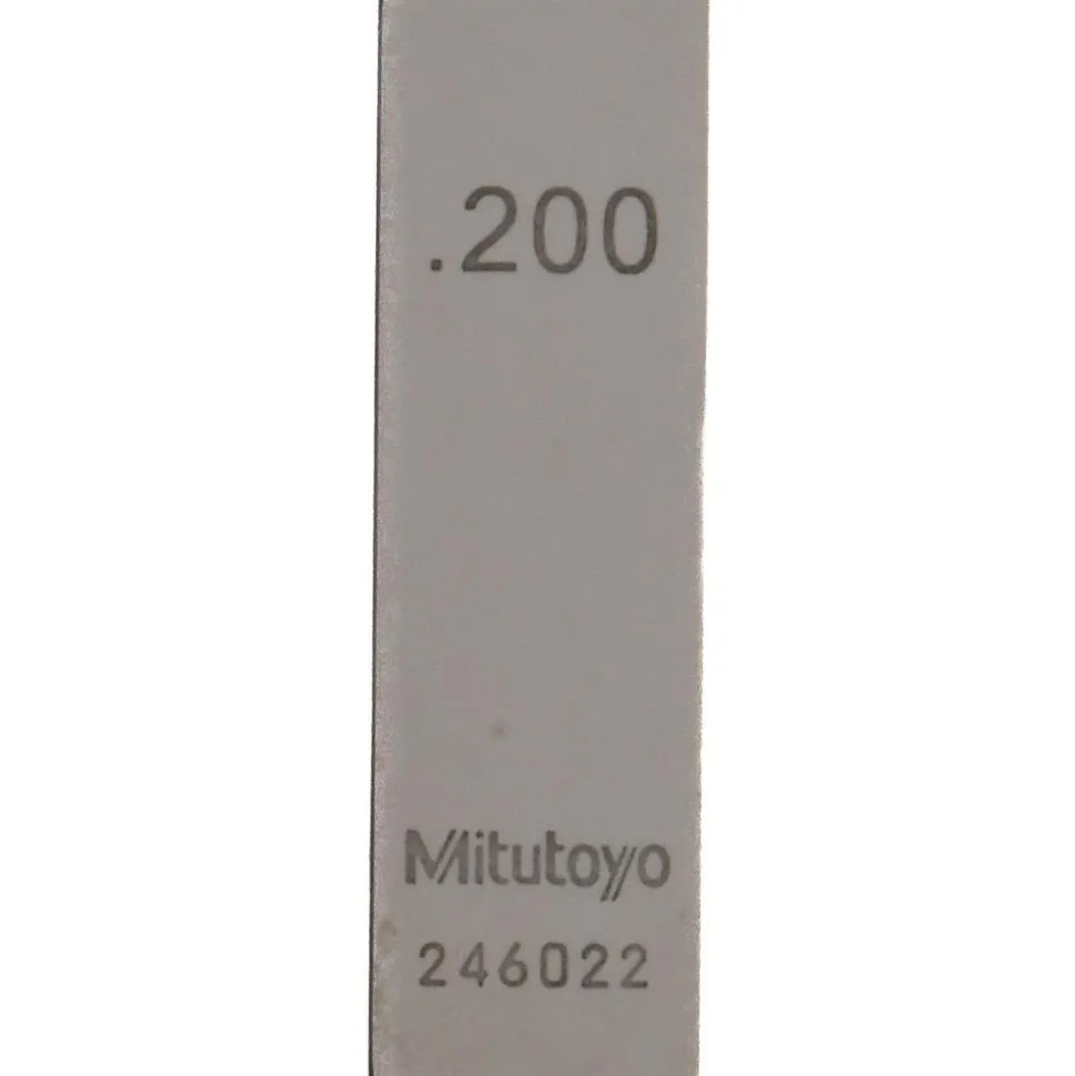 Rectangle Steel Gage Block: 0.2", Grade 0
