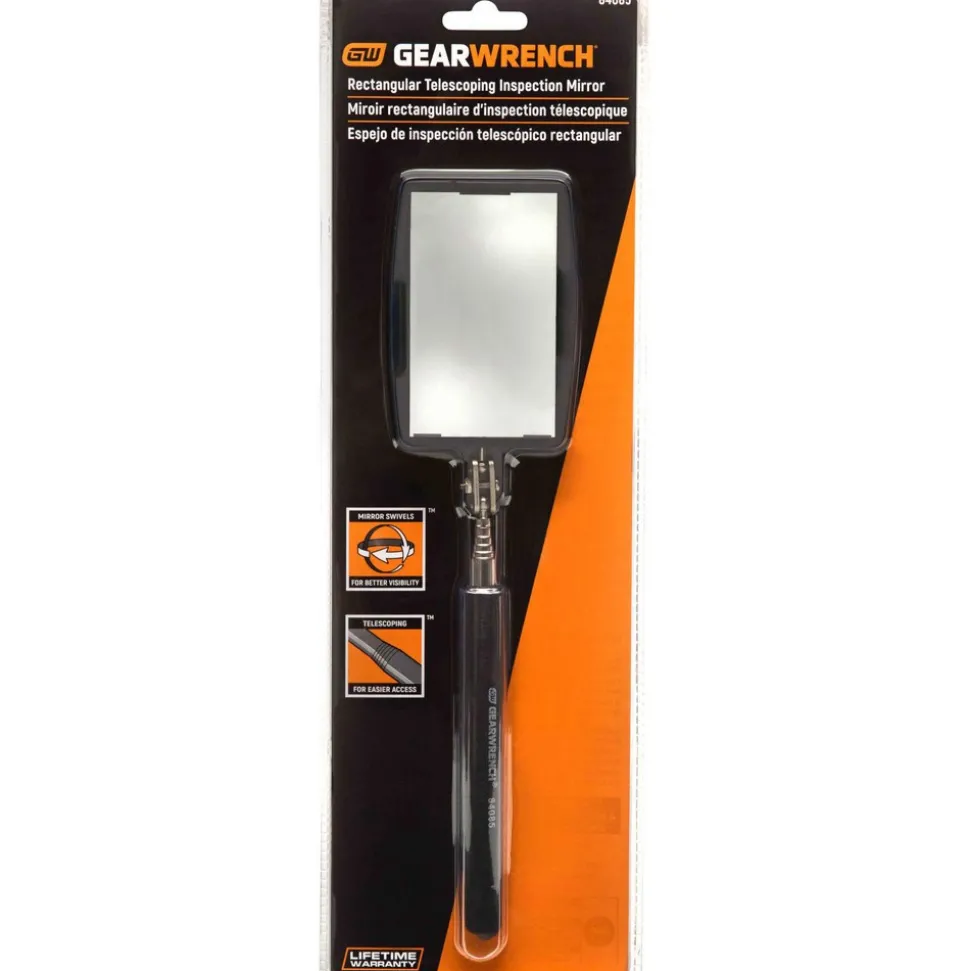 Rectangular Telescoping Inspection Mirror
