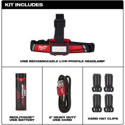 REDLITHIUM™ USB Low-Profile Headlamp