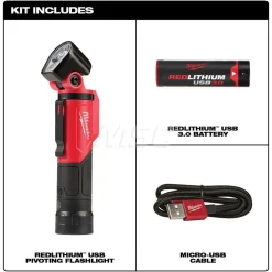 REDLITHIUMâ„¢ USB Pivoting Flashlight, 500 Lumens