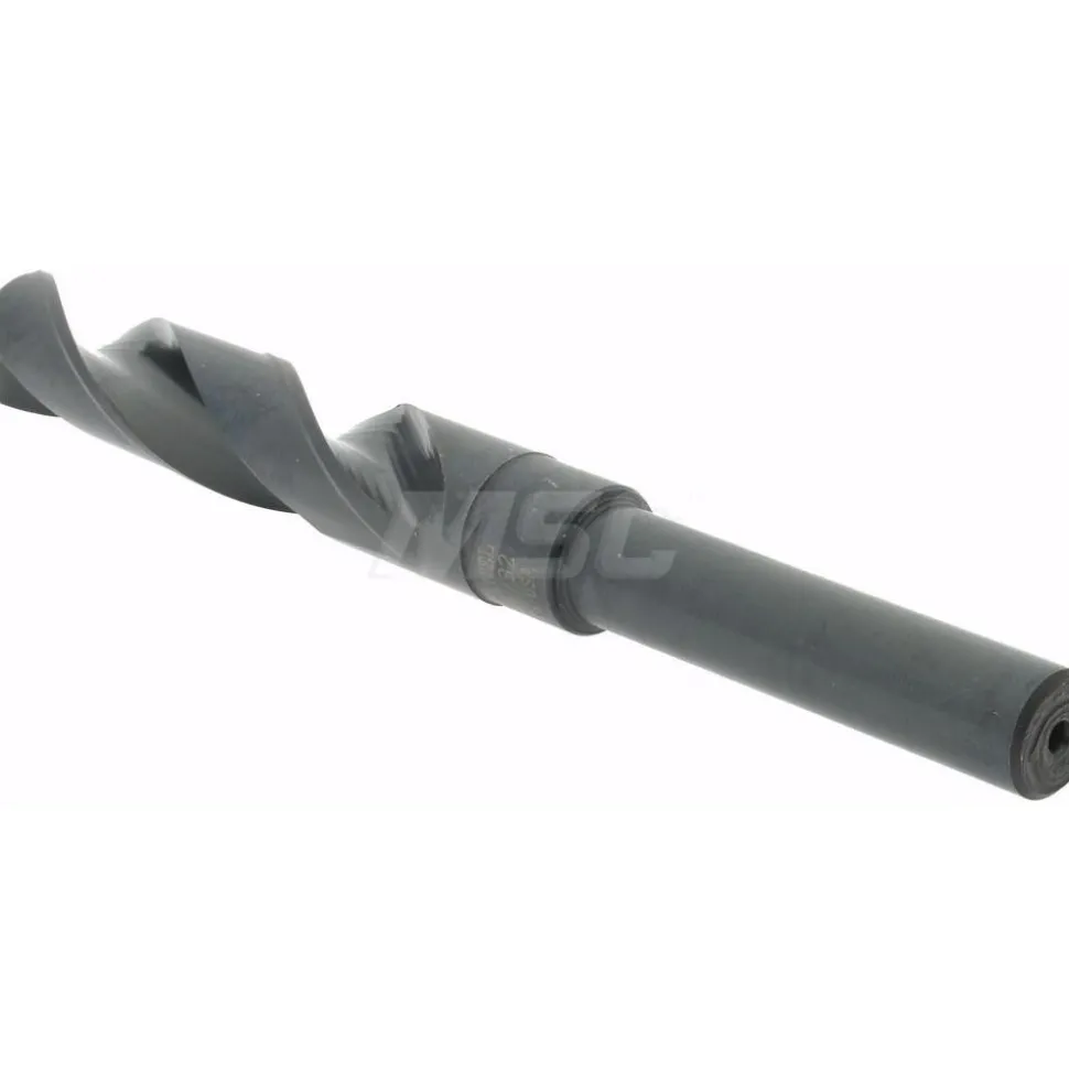 Reduced Shank Drill Bit: 21/32" Dia, 1/2" Shank Dia, 118 deg Point, High-Speed Steel