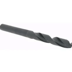 Reduced Shank Drill Bit: 17/32" Dia, 1/2" Shank Dia, 118 deg Point, High-Speed Steel