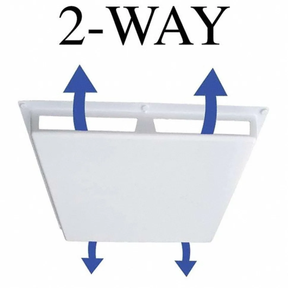 Registers & Diffusers: Type: Air Deflector Vent Cover; Style: 2 Way; Material: Plastic; Diameter (Decimal Inch): 24.0000