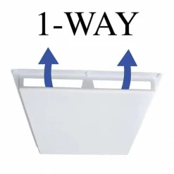 Registers & Diffusers: Type: Air Deflector Vent Cover; Style: 1 Way; Material: Plastic; Diameter (Decimal Inch): 24.0000