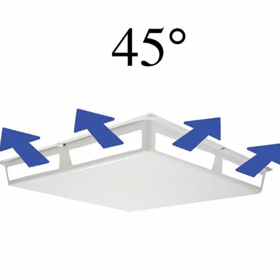 Registers & Diffusers: Type: Air Deflector Vent Cover; Style: 45 Degree; Material: Plastic; Diameter (Decimal Inch): 24.0000