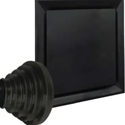 Registers & Diffusers: Type: Ceiling Diffuser; Style: Plaque; Material: Plastic