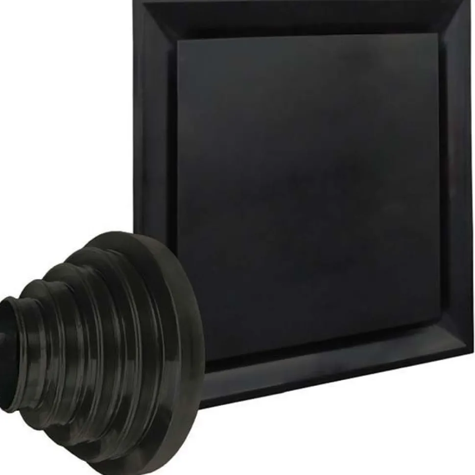 Registers & Diffusers: Type: Ceiling Diffuser; Style: Plaque; Material: Plastic