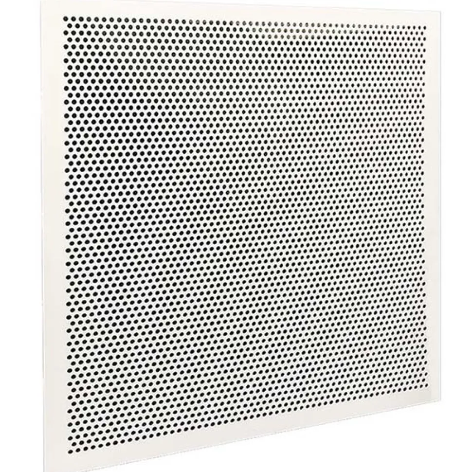 Registers & Diffusers: Type: Ceiling Panel; Style: Perforated; Material: Plastic