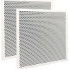 Registers & Diffusers: Type: Ceiling Panel; Style: Perforated; Material: Plastic