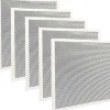 Registers & Diffusers: Type: Ceiling Panel; Style: Perforated; Material: Plastic