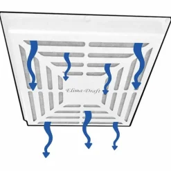 Registers & Diffusers: Type: Filtration Vent Cover; Style: Filtration Cover; Material: Plastic; Diameter (Decimal Inch): 24.0000