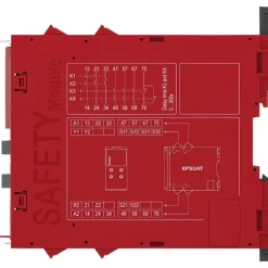Relays: Type: Safety Module; Voltage: 24V AC, 24V DC; Temperature Range: -13°F to 185°F