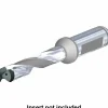 Replaceable-Tip Drill: Straight Shank, 1" Shank Dia