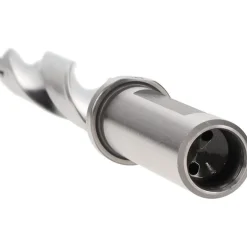 Replaceable-Tip Drill: 0.551 to 0.567" Dia, 2.85" Max Depth, 5/8" Flatted Shank