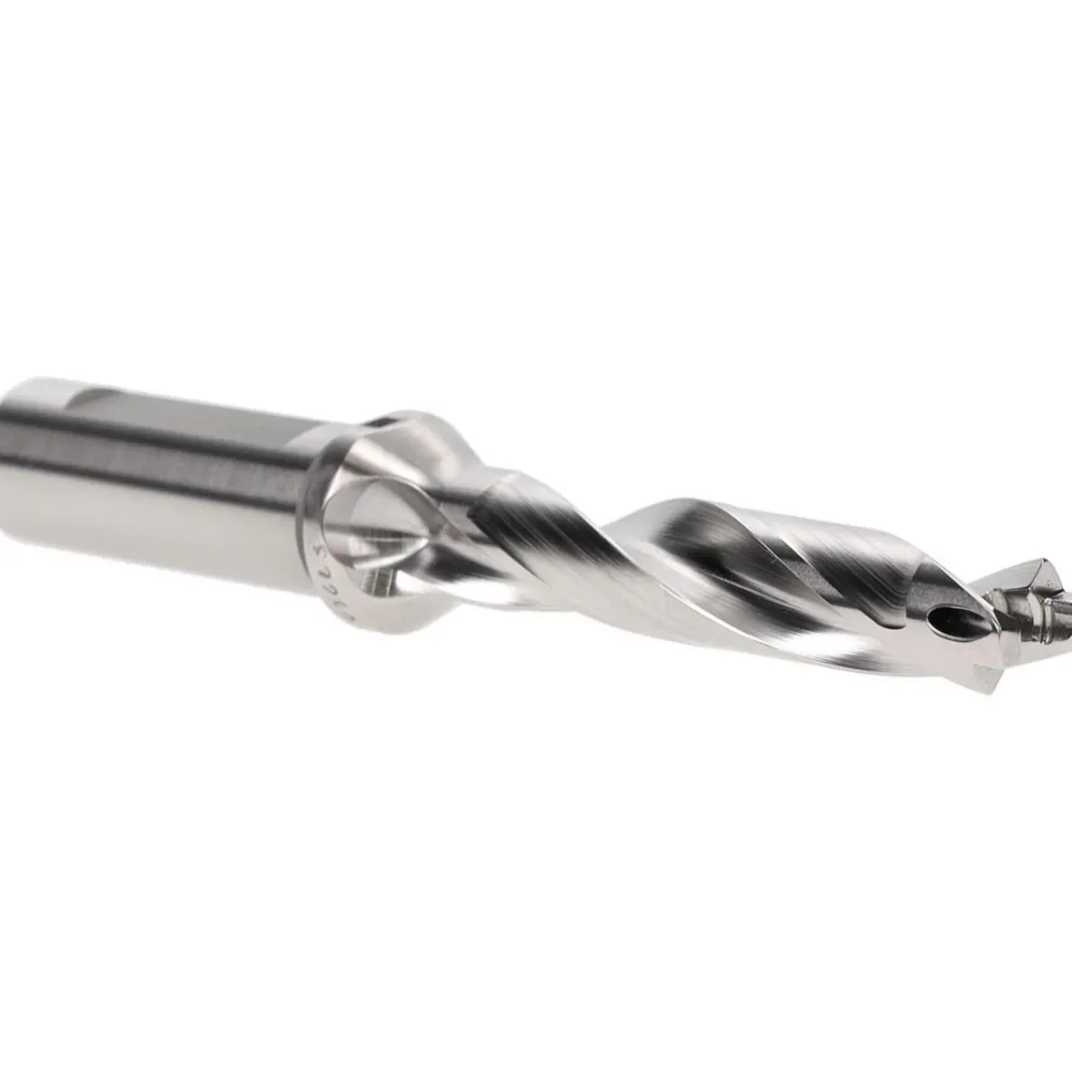 Replaceable-Tip Drill: 0.492 to 0.508" Dia, 2.55" Max Depth, 5/8" Flatted Shank