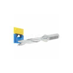 Replaceable-Tip Drill: 0.63 to 0.665" Dia, 3.27" Max Depth, 3/4" Flatted Shank