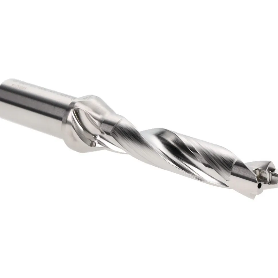 Replaceable-Tip Drill: 0.63 to 0.665" Dia, 3.15" Max Depth, 3/4" Straight-Cylindrical Shank