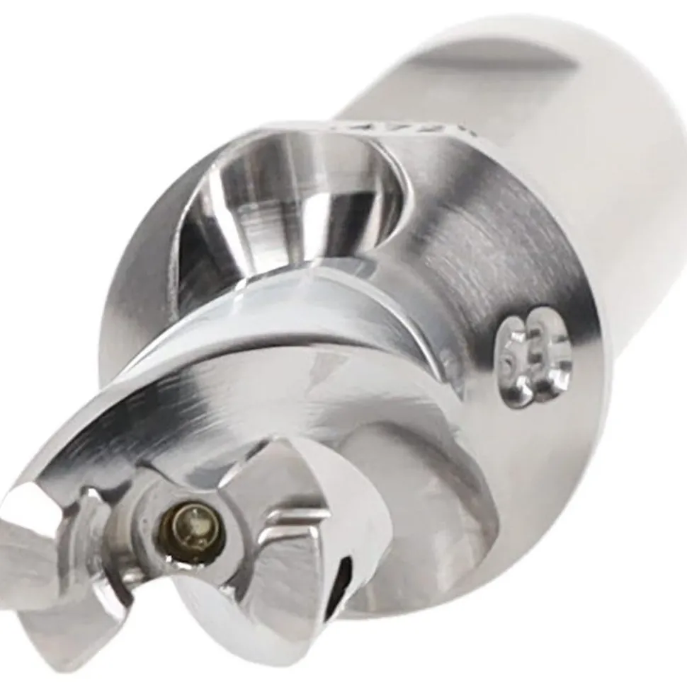 Replaceable-Tip Drill: 0.472 to 0.488" Dia, 1.41" Max Depth, 5/8" Weldon Flat Shank