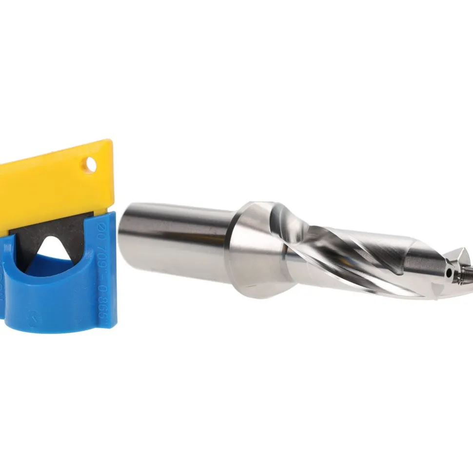Replaceable-Tip Drill: 0.748 to 0.783" Dia, 2.24" Max Depth, 1" Weldon Flat Shank