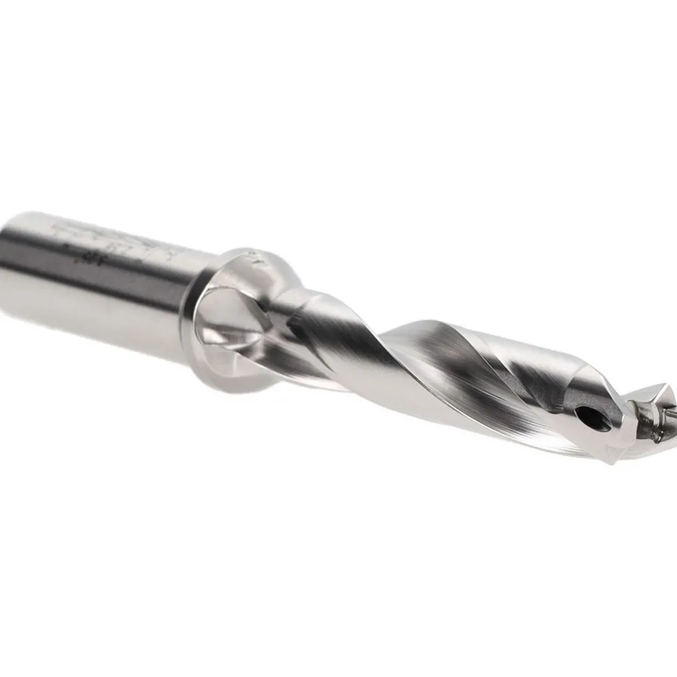 Replaceable-Tip Drill: 0.512 to 0.528" Dia, 2.56" Max Depth, 5/8" Weldon Flat Shank