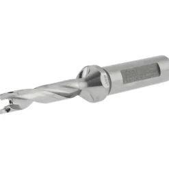 Replaceable-Tip Drill: 0.315 to 0.331" Dia, 1.57" Max Depth, 1/2" Weldon Flat Shank