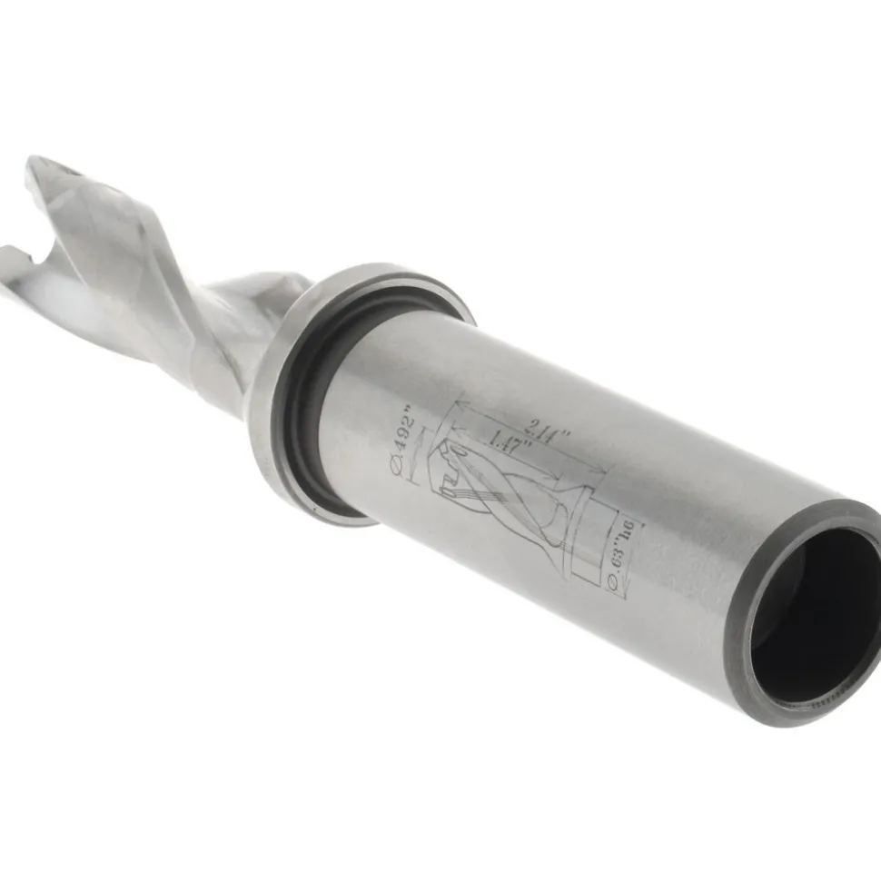 Replaceable-Tip Drill: 0.492 to 0.508" Dia, 1.47" Max Depth, 5/8" Weldon Flat Shank