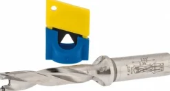 Replaceable-Tip Drill: 0.472 to 0.488" Dia, 2.36" Max Depth, 5/8" Straight-Cylindrical Shank