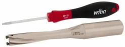 Replaceable-Tip Drill: 13.5 to 14.5 mm Dia, 3.15" Max Depth, 3/4" Whistle Notch Shank