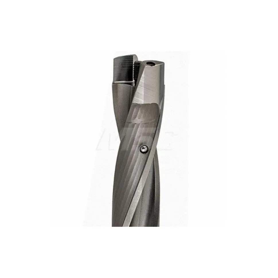 Replaceable-Tip Drill: 12.7 to 13.2 mm Dia, 63.5 mm Max Depth, 19.05 mm Weldon Flat Shank