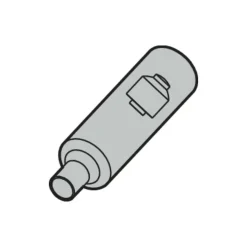 Replaceable Tip Milling Shank: Series Minimaster, 44 mm Projection, 1