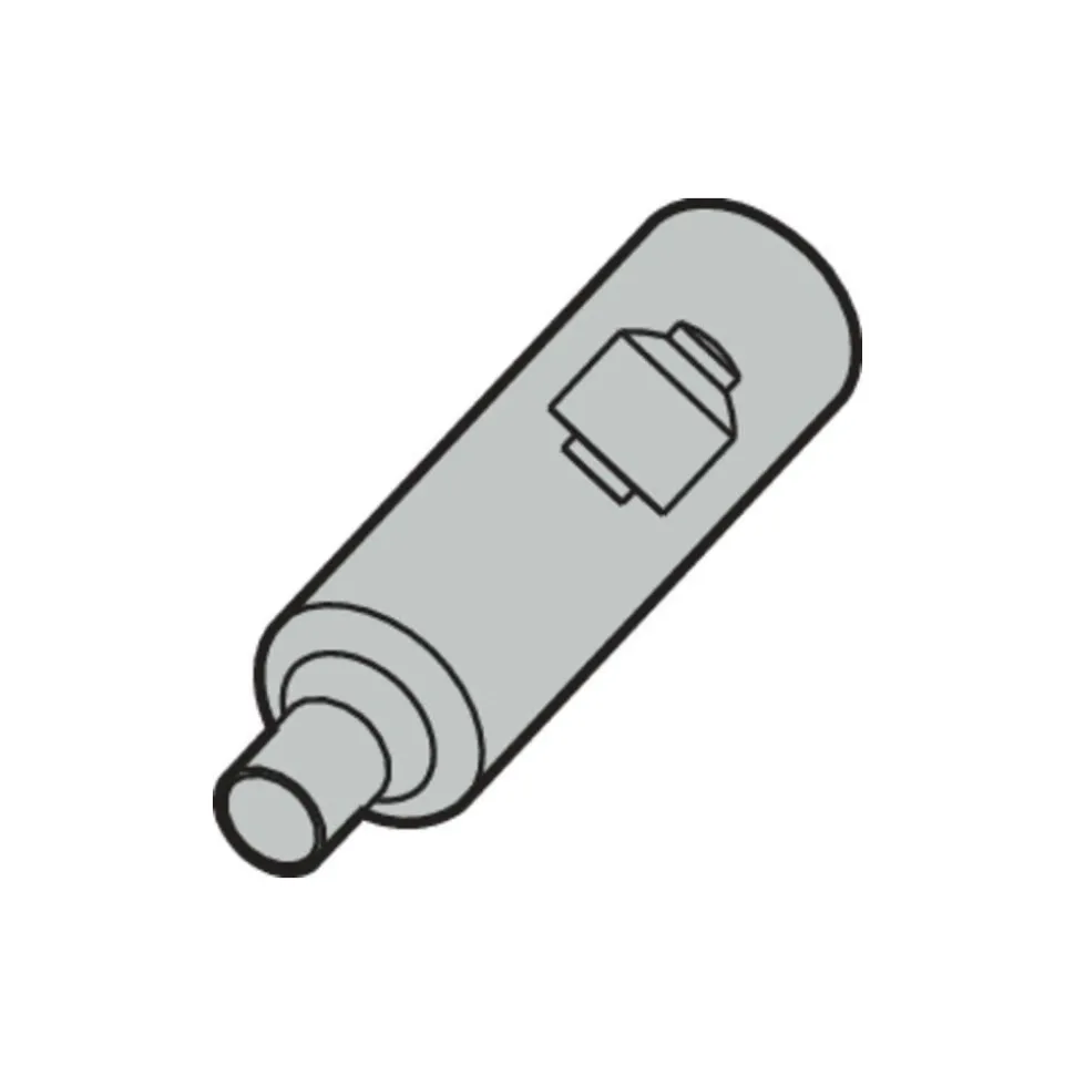 Replaceable Tip Milling Shank: Series Minimaster, 44 mm Projection, 1" 90 ° Shank