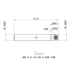 Replaceable Tip Milling Shank: Series Multimaster, 0.6