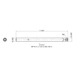 Replaceable Tip Milling Shank: Series Multimaster, 1/2" 90 ° Shank