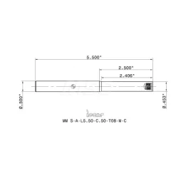Replaceable Tip Milling Shank: Series Multimaster, 2-1/2
