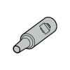 Replaceable Tip Milling Shank: Series Minimaster, 45 mm Projection, 3/4" 87 ° Shank