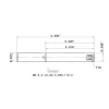 Replaceable Tip Milling Shank: Series Multimaster, 3-1/2" Projection, 5/8" 90 ° Stepped Shank