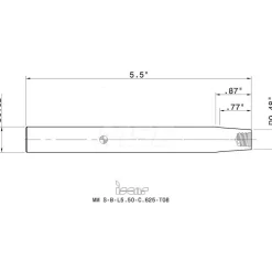 Replaceable Tip Milling Shank: Series Multimaster, 0.87