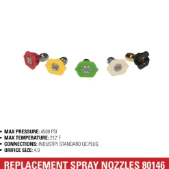Replacement Pressure Washer Spray Nozzles
