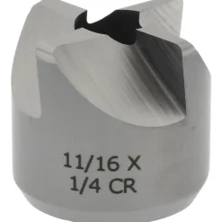Reverse Counterbore: 11/16" Dia, 1/4" Pilot Hole, 4 Flutes, High Speed Steel