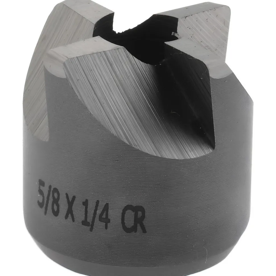 Reverse Counterbore: 5/8" Dia, 1/4" Pilot Hole, 4 Flutes, High Speed Steel