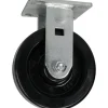Rigid Top Plate Caster: Phenolic, 6" Wheel Dia, 2" Wheel Width, 1,200 lb Capacity, 7-1/2" OAH