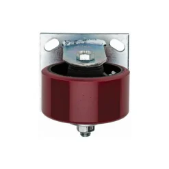 Rigid Top Plate Caster: Polyurethane, 4" Wheel Dia, 2" Wheel Width, 700 lb Capacity, 5-5/8" OAH