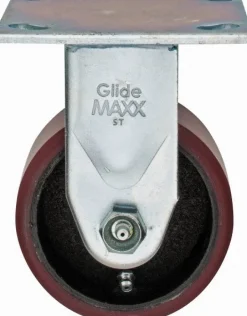 Rigid Top Plate Caster: Polyurethane, 4
