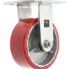 Rigid Top Plate Caster: Polyurethane, 5" Wheel Dia, 2" Wheel Width, 1,250 lb Capacity, 6-1/2" OAH