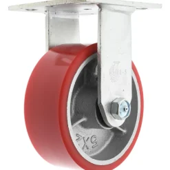 Rigid Top Plate Caster: Polyurethane, 5